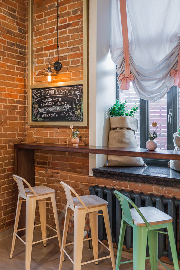 Фото из портфолио Дизайн интерьера ресторана «MEAT & WINE» – фотографии дизайна интерьеров на INMYROOM