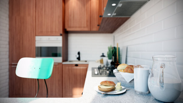 Фотография: Кухня и столовая в стиле Лофт, Скандинавский, Квартира, Проект недели, Москва, Co:Interior, Сталинка, 3 комнаты, 60-90 метров – фото на INMYROOM