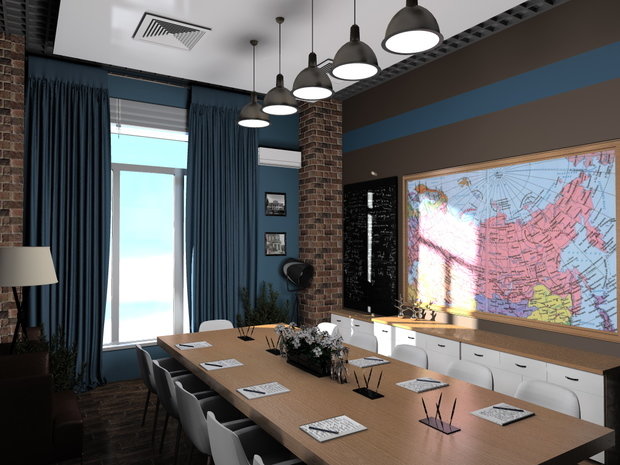 Фото из портфолио Офис компании – фотографии дизайна интерьеров на INMYROOM