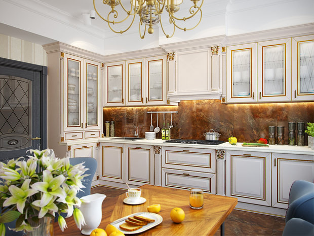 Фото из портфолио Квартира на пр. Маршала Жукова – фотографии дизайна интерьеров на INMYROOM