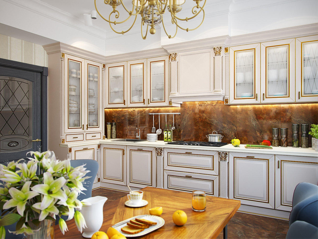 Фото из портфолио Квартира на пр. Маршала Жукова – фотографии дизайна интерьеров на INMYROOM Фото из портфолио Квартира на пр. Маршала Жукова – фотографии дизайна интерьеров на INMYROOM