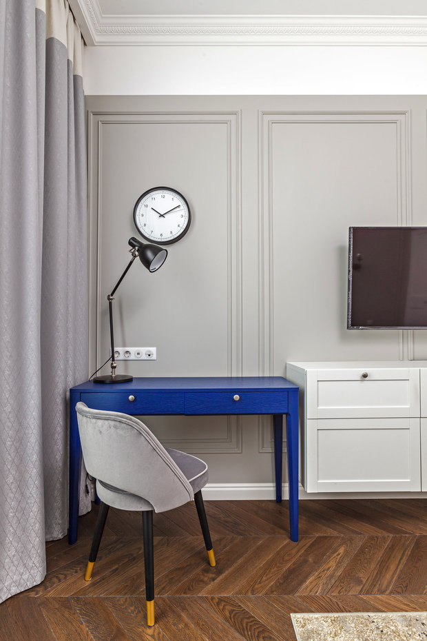 Фотография: Кабинет в стиле Современный, Классический, Квартира, Проект недели, Москва, Татьяна Воронцова, 3 комнаты, 60-90 метров – фото на INMYROOM