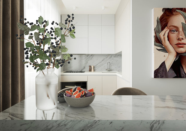 Фото из портфолио Проект квартиры-студии – фотографии дизайна интерьеров на INMYROOM