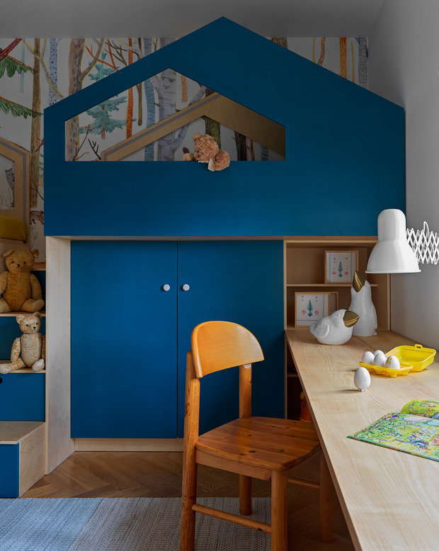 Фотография: Детская в стиле Современный, Квартира, Проект недели, Москва, 4 и больше, Более 90 метров, Влада Стеблина – фото на INMYROOM