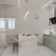 Визуализация интерьера кухни в стиле минимализм