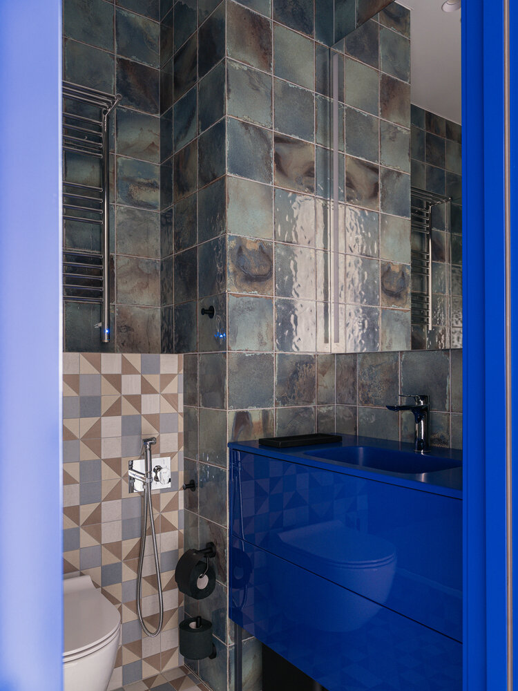 Фотография: Ванная в стиле Современный, Квартира, Проект дня, Новосибирск, Сталинка, Кирпичный дом, 2 комнаты, 40-60 метров, Татьяна Лейтан, Винтажный, Leytan Design – фото на INMYROOM Фотография: Ванная в стиле Современный, Квартира, Проект дня, Новосибирск, Сталинка, Кирпичный дом, 2 комнаты, 40-60 метров, Татьяна Лейтан, Винтажный, Leytan Design – фото на INMYROOM