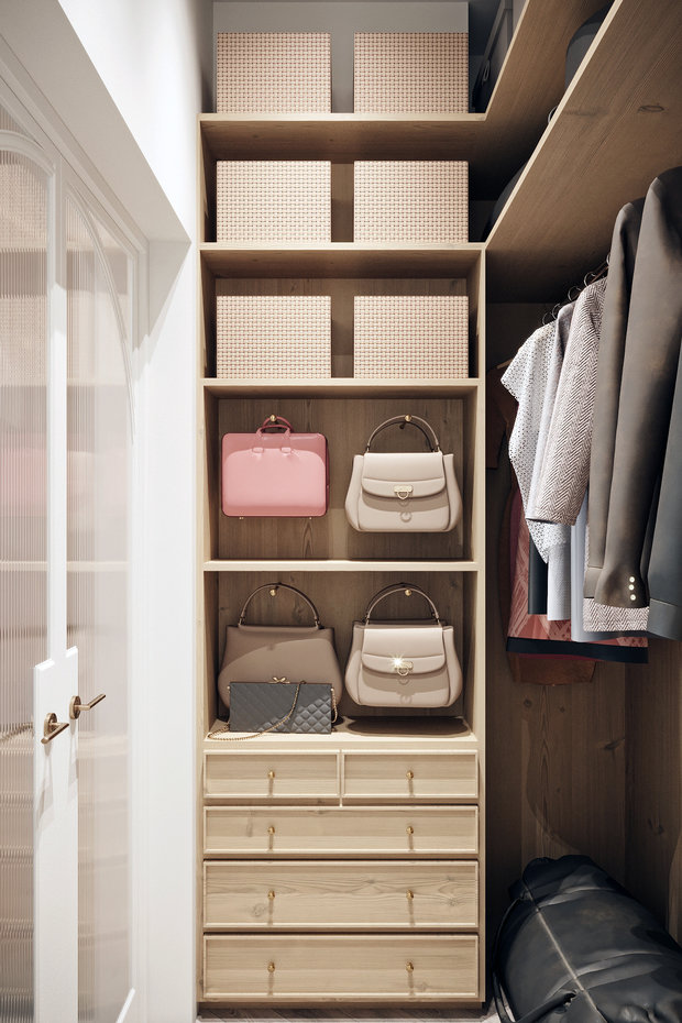 Фотография: Гардеробная в стиле Современный, Эклектика, Квартира, Проект недели, Минск, 4 и больше, Более 90 метров, Наталья Добродеева – фото на INMYROOM