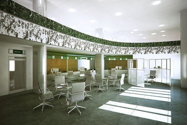 Фото из портфолио Проекты для Сбербанка России – фотографии дизайна интерьеров на INMYROOM