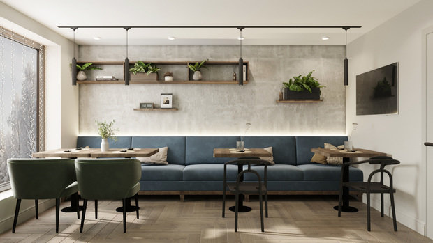 Фото из портфолио Дизайн кафе в Уфе – фотографии дизайна интерьеров на INMYROOM