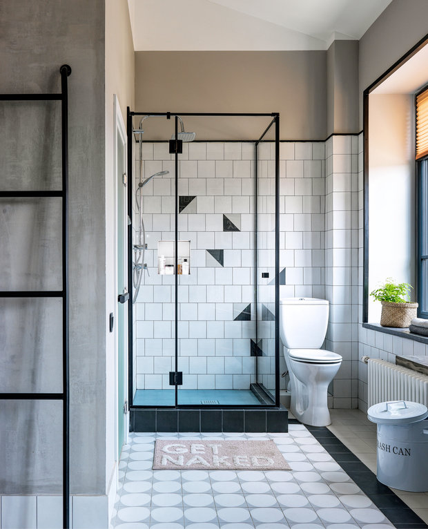 Фотография: Ванная в стиле Скандинавский, Эклектика, Проект недели, Московская область, Таунхаус, 4 и больше, Более 90 метров, Ирина Бдайциева – фото на INMYROOM