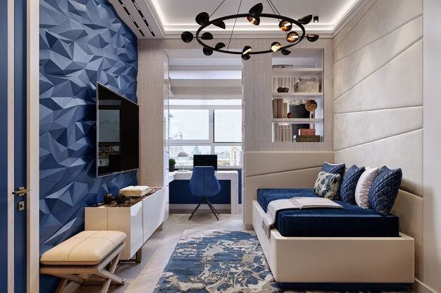 Фото из портфолио Квартира 118,2 м² в ЖК Тимирязевский: компромисс мужского и женского: баланс резких форм и мягких линий – фотографии дизайна интерьеров на INMYROOM