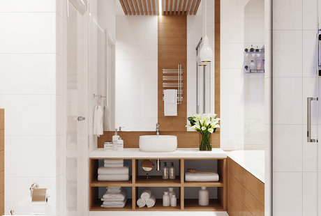 Ванная. Квартира 170 м2, ул. Дмитрия Ульянова, Москва