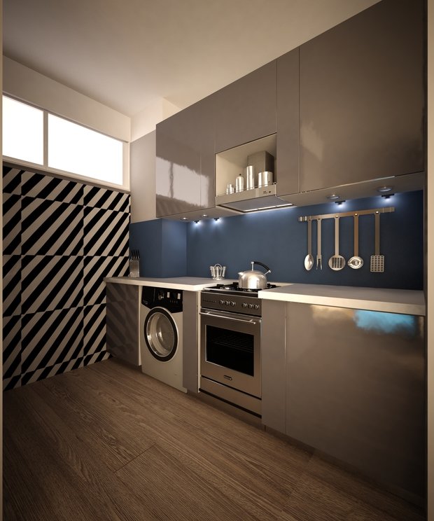 Фото из портфолио Квартира для девушки – фотографии дизайна интерьеров на INMYROOM