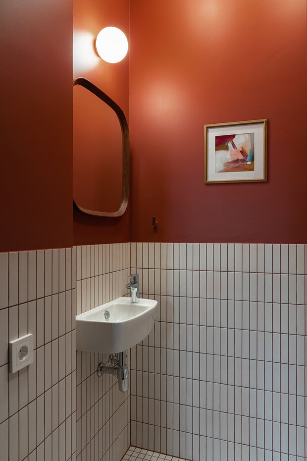 Фотография: Ванная в стиле Современный, Квартира, Проект дня, Санкт-Петербург, Кирпичный дом, 2 комнаты, Более 90 метров, Эксклюзивные проекты, Мария Онучина, Иван Миняев, эклектика с элементами винтажа – фото на INMYROOM