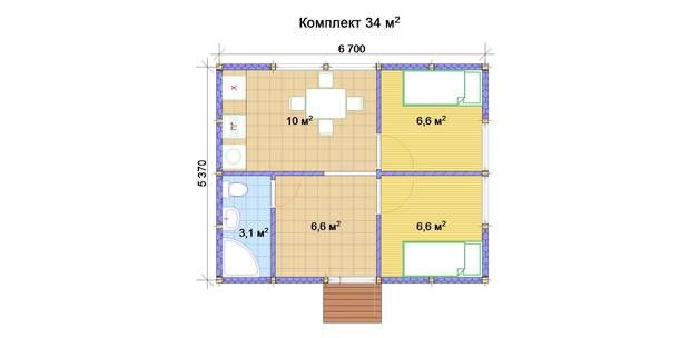 Фото из портфолио Rubus Home - варианты планировки – фотографии дизайна интерьеров на INMYROOM