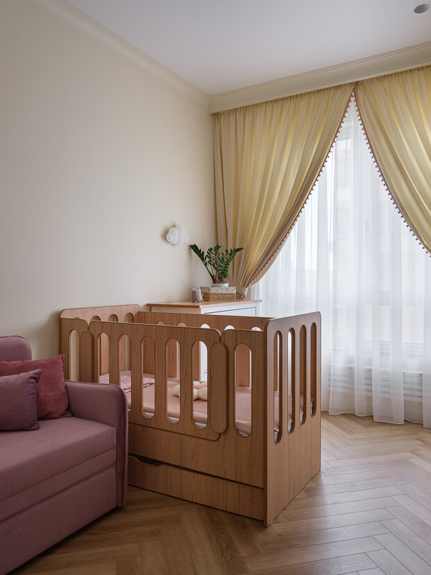 Фотография: Детская в стиле Современный, Квартира, Москва, Монолитный дом, 4 и больше, Более 90 метров, Эксклюзивные проекты, ЖК «Holland Park», минимализм с элементами современного дизайна, Татьяна Казьмина – фото на INMYROOM