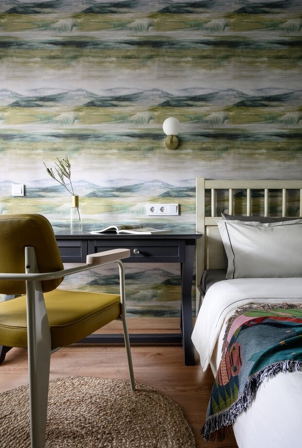 Фотография: Спальня в стиле Скандинавский, Современный, Квартира, Проект недели, Минск, 2 комнаты, 40-60 метров, Анжелика Макаревич – фото на INMYROOM