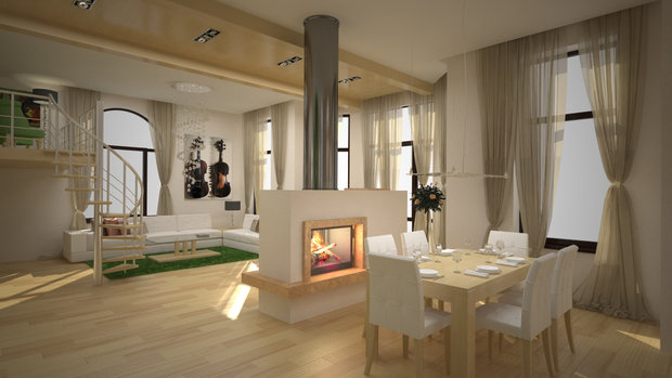 Фото из портфолио Интерьер таун-хауса в экостиле – фотографии дизайна интерьеров на INMYROOM