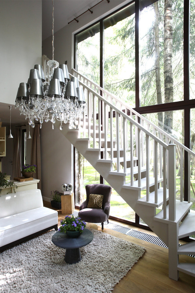 Фотография: Гостиная в стиле Прованс и Кантри, Классический, Современный, Дом, Россия, Минимализм, Переделка, Гид, Эко, Подмосковье, Дом и дача, Рязанская область – фото на INMYROOM