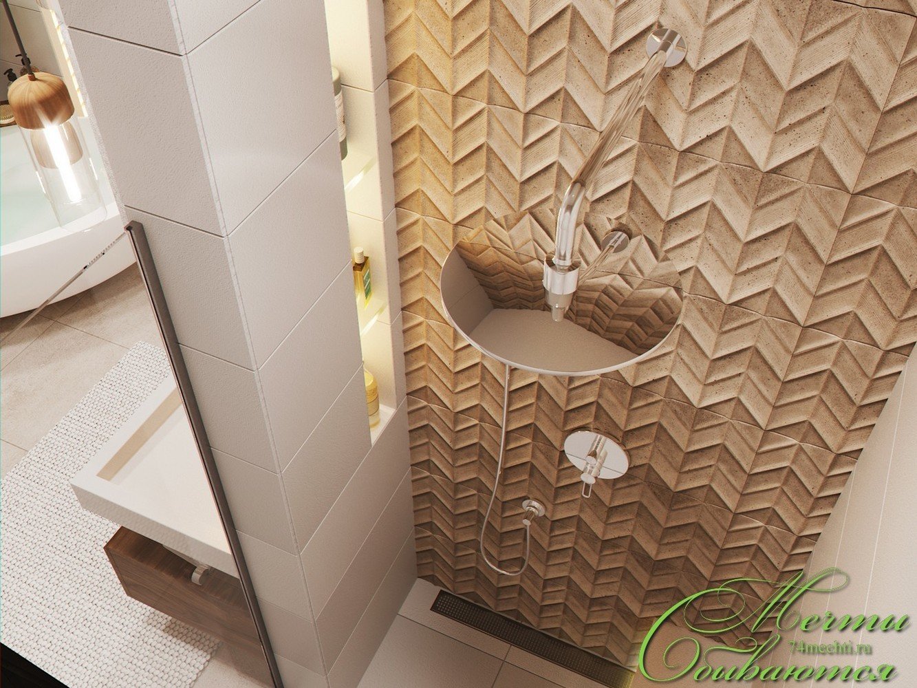 Фото из портфолио Лёгкая неоклассика в ванных комнатах – фотографии дизайна интерьеров на INMYROOM Фото из портфолио Лёгкая неоклассика в ванных комнатах – фотографии дизайна интерьеров на INMYROOM