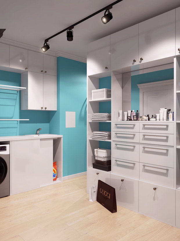 Фото из портфолио г. Сургут ЖК "За ручьём" ул., Университетская 19, 72 кв.м – фотографии дизайна интерьеров на INMYROOM