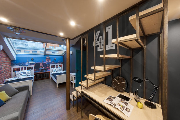 Фотография: Детская в стиле Лофт, Квартира, Проект недели, Санкт-Петербург, Макс Жуков, ToTaste Studio, 4 и больше, Более 90 метров – фото на INMYROOM