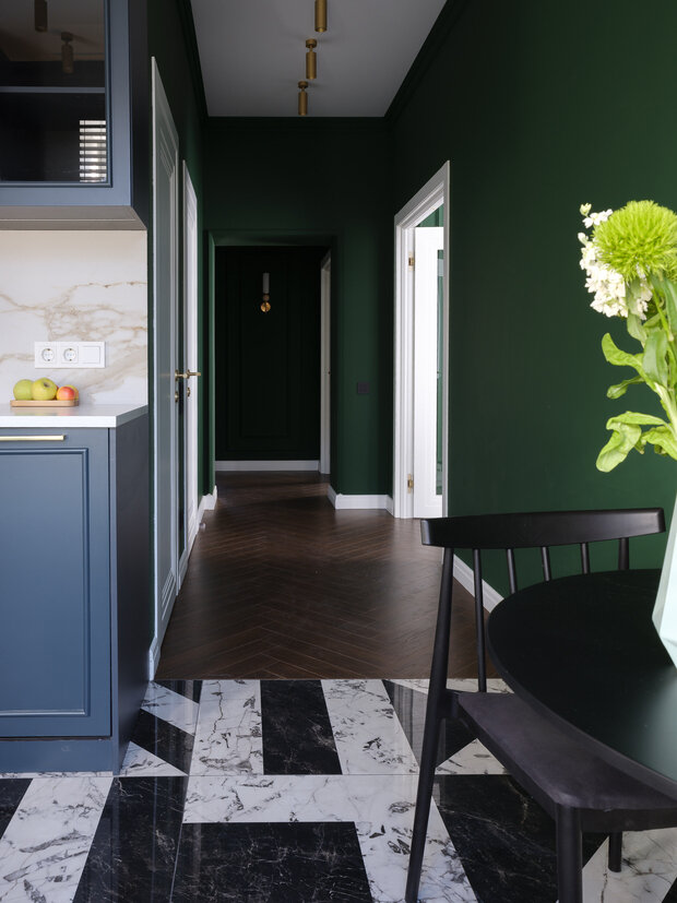 Фотография: Кухня и столовая в стиле Современный, Квартира, Проект дня, Сталинка, Кирпичный дом, 4 и больше, 60-90 метров, Санкт-Петербруг – фото на INMYROOM