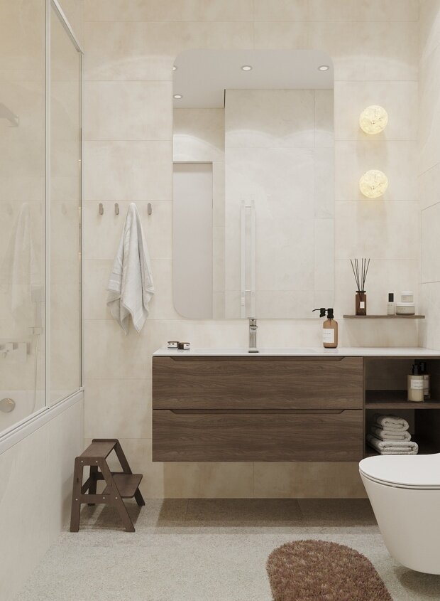 Фото из портфолио Квартира 79 м2 – фотографии дизайна интерьеров на INMYROOM