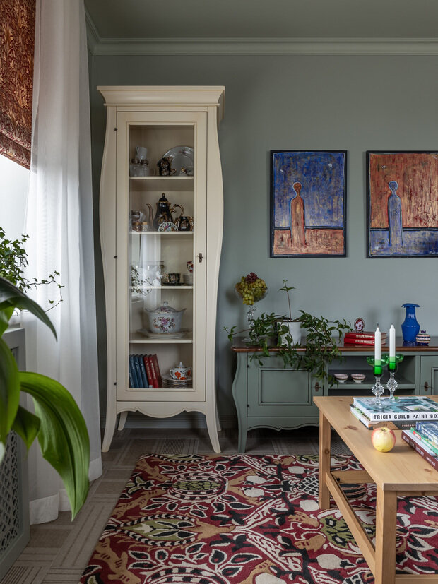 Фотография: Гостиная в стиле Прованс и Кантри, Дом, Проект дня, Дом и дача, Кирпичный дом, 4 и больше, Более 90 метров, Башкортостан, Лилия Асфандиярова, прованс/винтаж – фото на INMYROOM