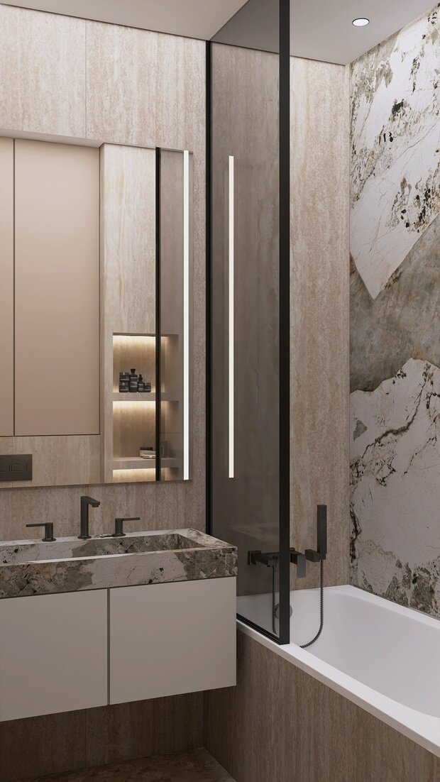 Фото из портфолио Двухкомнатная квартира для пары с ребенком – фотографии дизайна интерьеров на INMYROOM