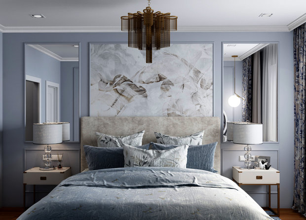 Фотография: Спальня в стиле Классический, Современный, Квартира, Проект дня, Бежевый, Неоклассика, интерьер в стиле современной классики, Тверской район, бежевый интерьер, 3 комнаты, Более 90 метров, Тверская область, Дарья Титова – фото на INMYROOM
