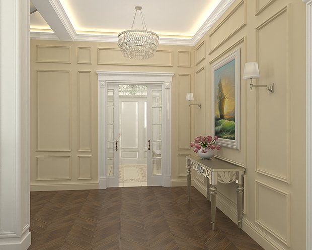 Фото из портфолио Загородный дом оформленный в стиле современной классики – фотографии дизайна интерьеров на INMYROOM