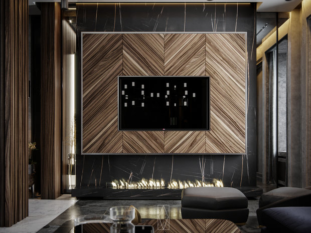 Фото из портфолио Интерьер кв в Москве 180м2 – фотографии дизайна интерьеров на INMYROOM