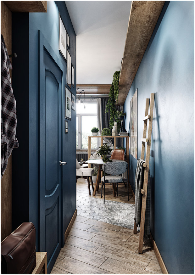 Фотография: Прихожая в стиле Эко, Современный, Квартира, Студия, Проект недели, Макс Жуков, ToTaste Studio, Монолитный дом, до 40 метров – фото на INMYROOM