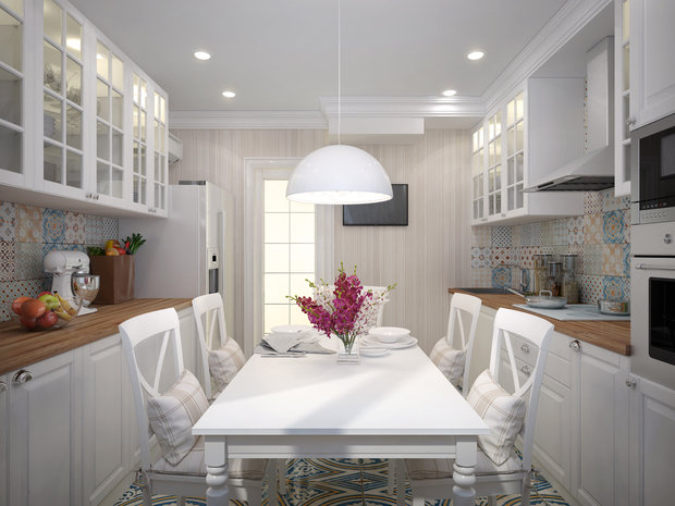 Фото из портфолио Квартира с кухней в стиле прованс – фотографии дизайна интерьеров на INMYROOM