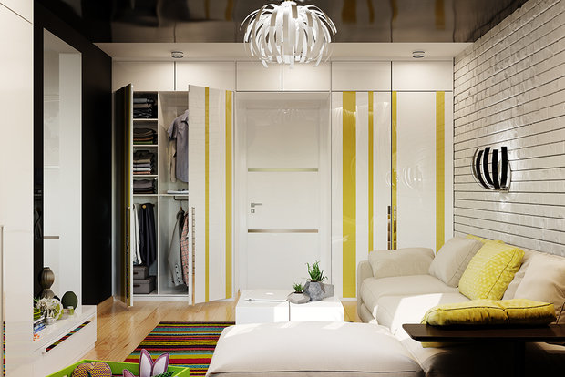 Фото из портфолио Геометрия с акцентом – фотографии дизайна интерьеров на INMYROOM