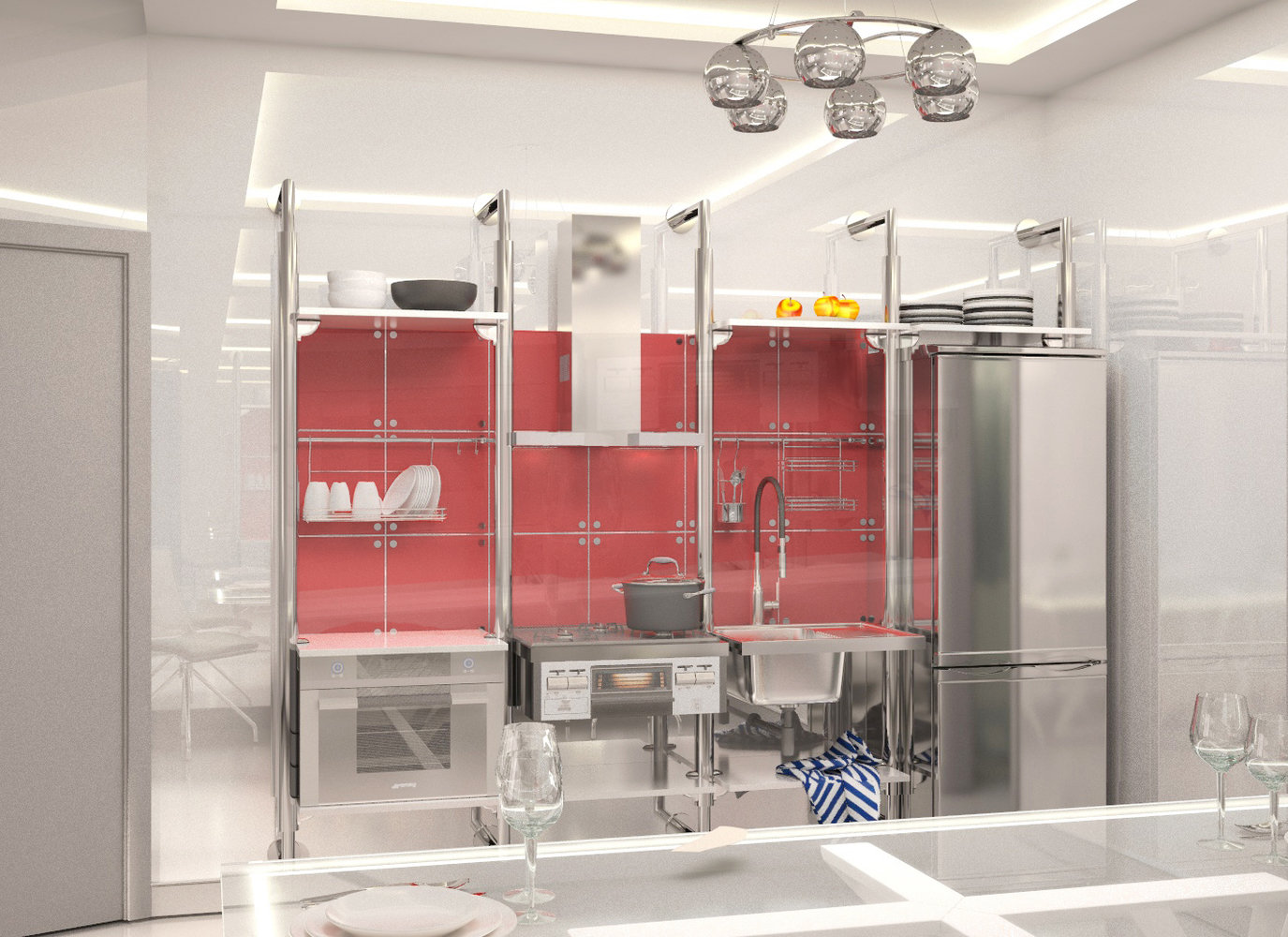 Фото из портфолио дизайн проект квартиры 40м2 в стиле хай тек – фотографии дизайна интерьеров на INMYROOM Фото из портфолио дизайн проект квартиры 40м2 в стиле хай тек – фотографии дизайна интерьеров на INMYROOM