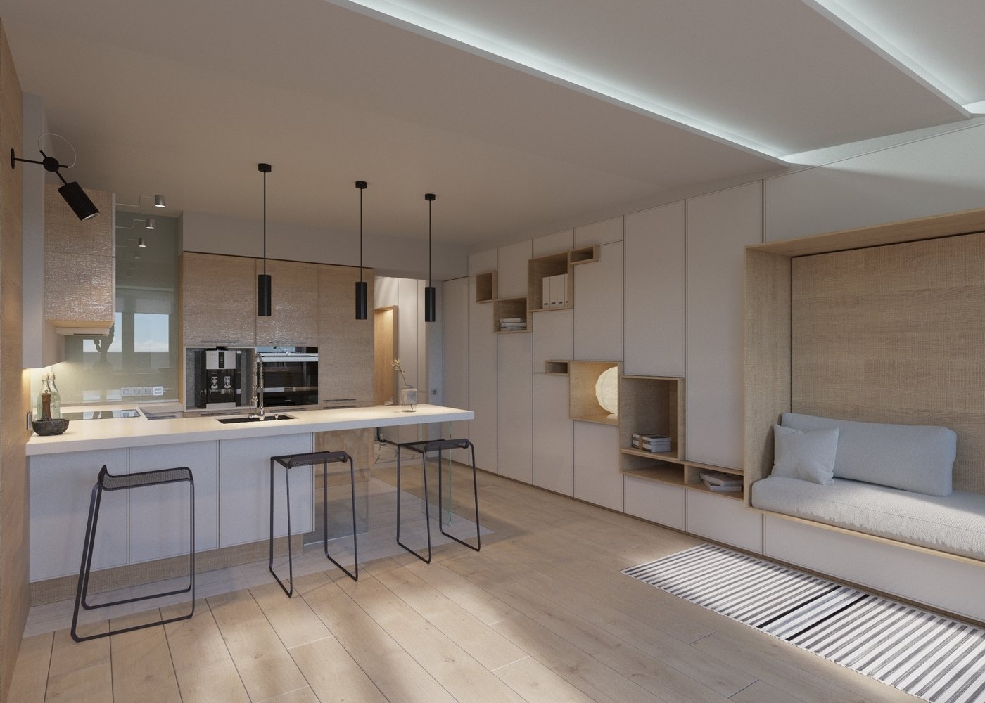 Фотография: Гостиная в стиле Минимализм, Квартира, Студия, Проект недели, Екатеринбург, Марина Евстигнеева, Монолитный дом, 40-60 метров – фото на INMYROOM Фотография: Гостиная в стиле Минимализм, Квартира, Студия, Проект недели, Екатеринбург, Марина Евстигнеева, Монолитный дом, 40-60 метров – фото на INMYROOM