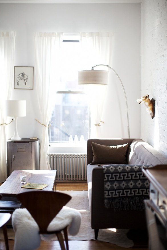 Фотография: Гостиная в стиле Скандинавский, Малогабаритная квартира, Квартира, Дома и квартиры – фото на INMYROOM