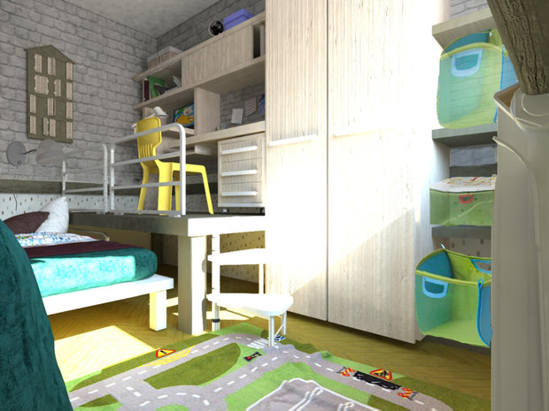 Фото из портфолио Детская "Каждый сантиметр на счету" – фотографии дизайна интерьеров на INMYROOM