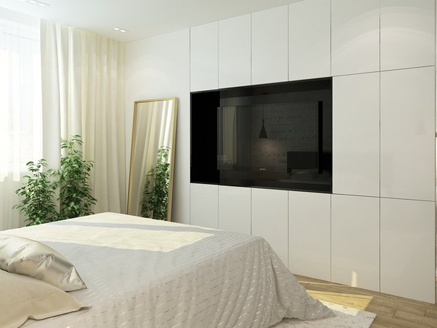 Фото из портфолио Бетон и глянец. Квартира для двоих – фотографии дизайна интерьеров на INMYROOM