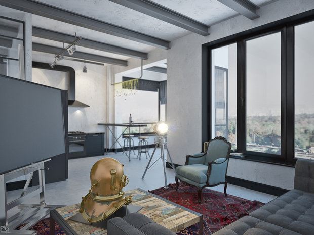 Фото из портфолио Проект "Темный рыцарь" – фотографии дизайна интерьеров на INMYROOM