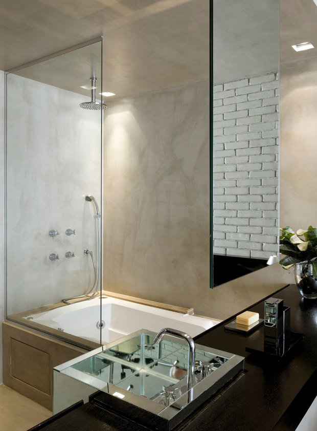 Фотография: Ванная в стиле Лофт, Квартира, Дома и квартиры, Проект недели – фото на INMYROOM