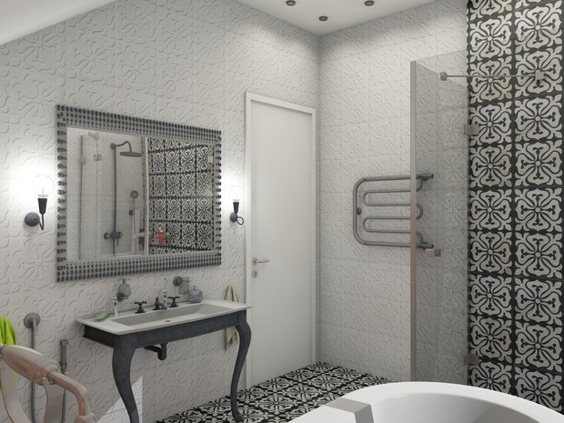 Фотография: Ванная в стиле Скандинавский – фото на InMyRoom.ru