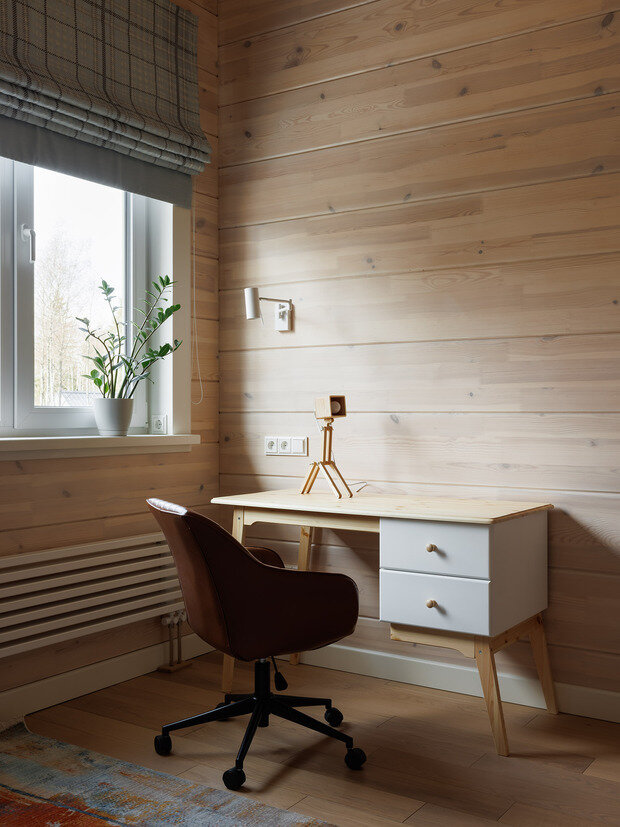 Фотография: Кабинет в стиле Современный, Дом, Проект дня, Санкт-Петербург, Дом и дача, 4 и больше, Более 90 метров, минимализм с элементами скандинавского и нежных пастельных оттенков, Елена Куртина – фото на INMYROOM