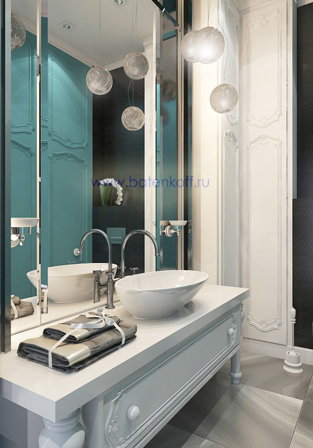 Фото из портфолио Дизайн проект ванной комнаты в стиле современной классики. Москва. Мичуринский  – фотографии дизайна интерьеров на INMYROOM