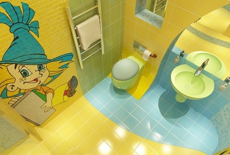 Дизайн-проект туалета для детей