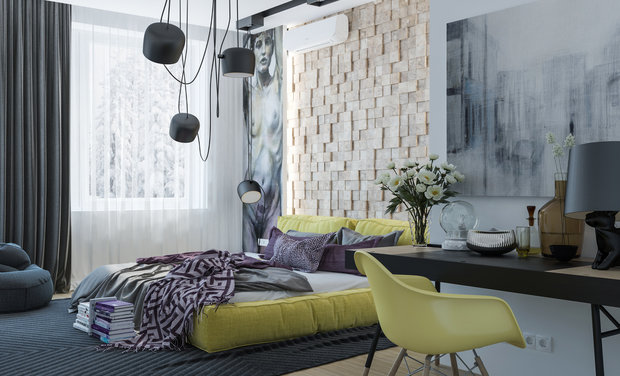 Фото из портфолио  Смелый проект для смелых людей! Яркая, насыщенная квартира для людей творческих, амбициозных. – фотографии дизайна интерьеров на INMYROOM