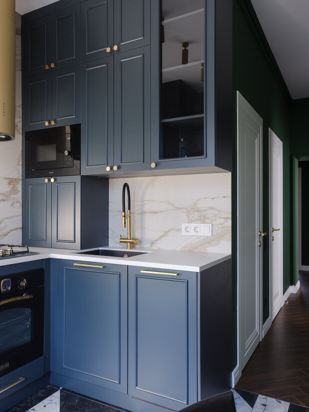 Фотография: Кухня и столовая в стиле Современный, Квартира, Проект дня, Сталинка, Кирпичный дом, 4 и больше, 60-90 метров, Санкт-Петербруг – фото на INMYROOM