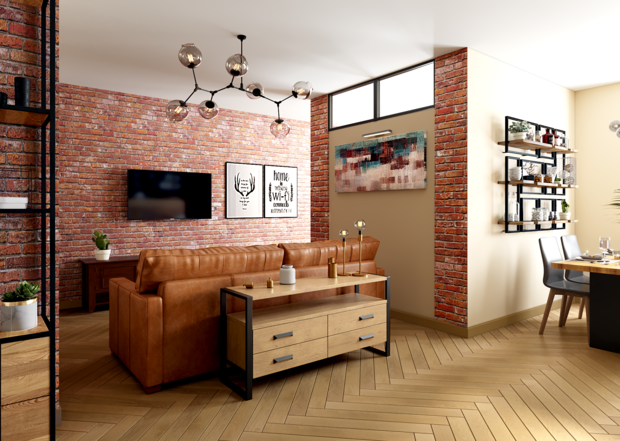 Фото из портфолио Лофт – фотографии дизайна интерьеров на INMYROOM